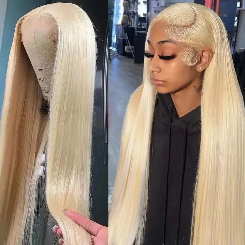 Blonde 613 13x6 HD Lace Frontal Wig 13x4 Lace Front Human Hair Wigs Pre plucked Straight Human Hair Wigs For Women