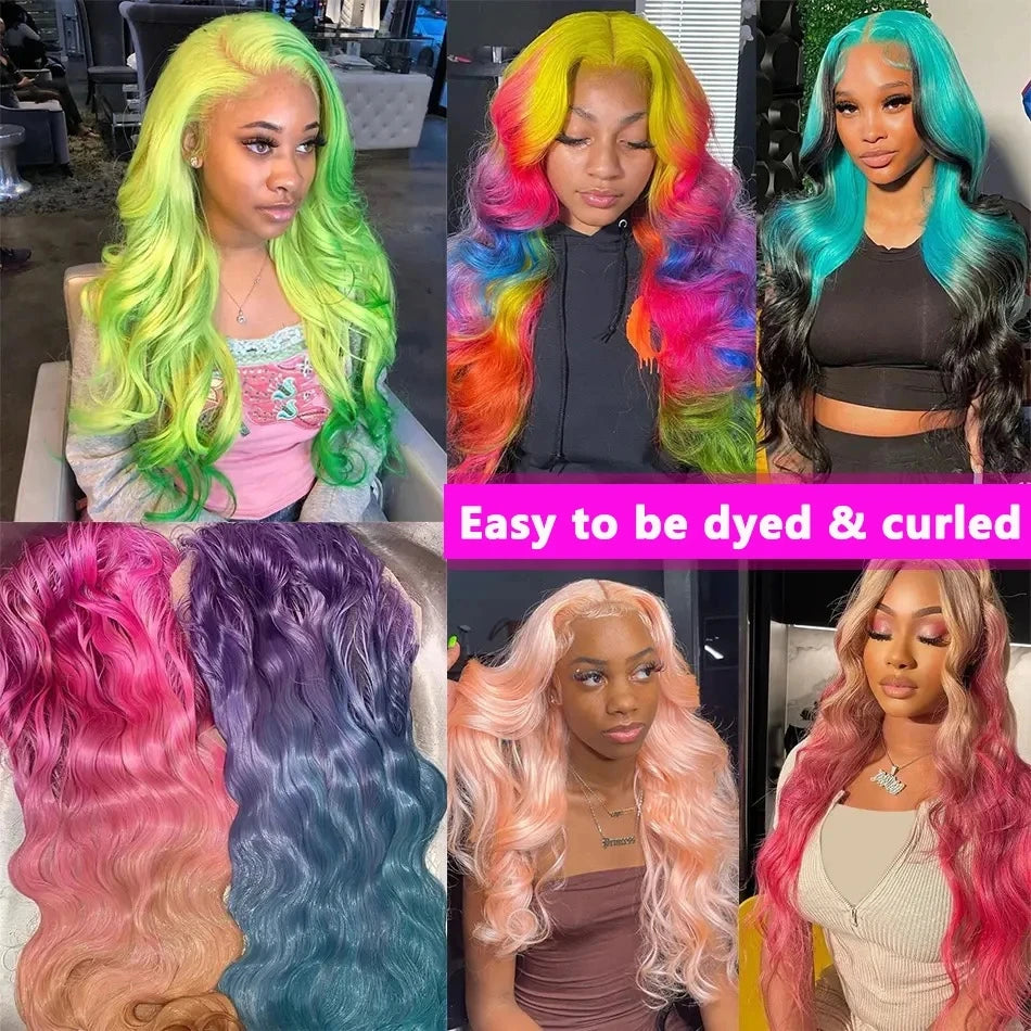 Blonde 613 13x6 HD Lace Frontal Wigs Brazilian Body Wave Lace Front Human Hair Wigs Pre plucked Body Wave 613 Lace Frontal Wigs