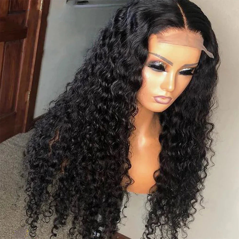 Water Wave Human Hair Wigs HD 13X6 Lace Frontal Wigs For Women  Pre plucked Water Wave Lace Front Wigs 180%