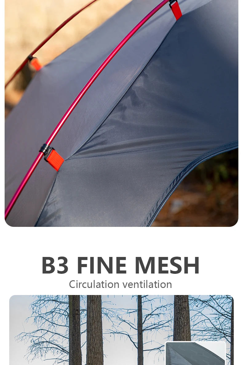 BISINNA 2-3 Person Camping Tent Waterproof Double Layer Lightweight Tent Portable Outdoor Hiking Trekking Travelling