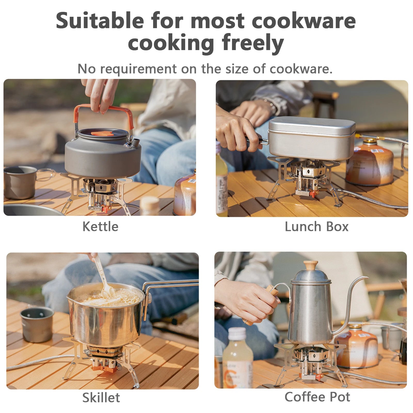 BISINNA Camping Gas Stove 5800W Tourist Folding Burner Portable Furnace Outdoor BBQ Hiking Picnic Equipment