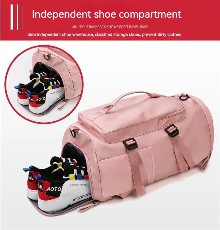 Rilibegan Outdoor Backpacks Waterproof Sport Travel Back Pack Fitness Backpack Big Capacity Travel Bag Shoe Barn Backpacks