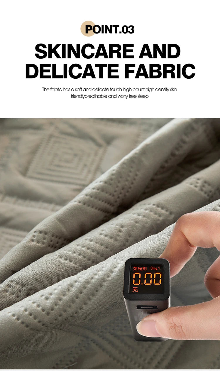 Waterproof Bed Sheet Quilted Throw Mattress Cover for Winter Elastic Fitted Sheet  Protector Full Queen King 160/140*200cm