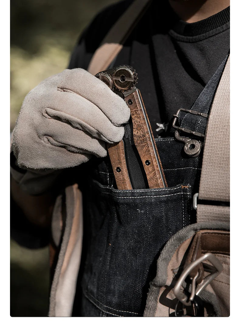 BISINNA 1pcs Double-sided Folding Saw Hand-held Logging Saw Outdoor Camping Gardening Woodworking Tool