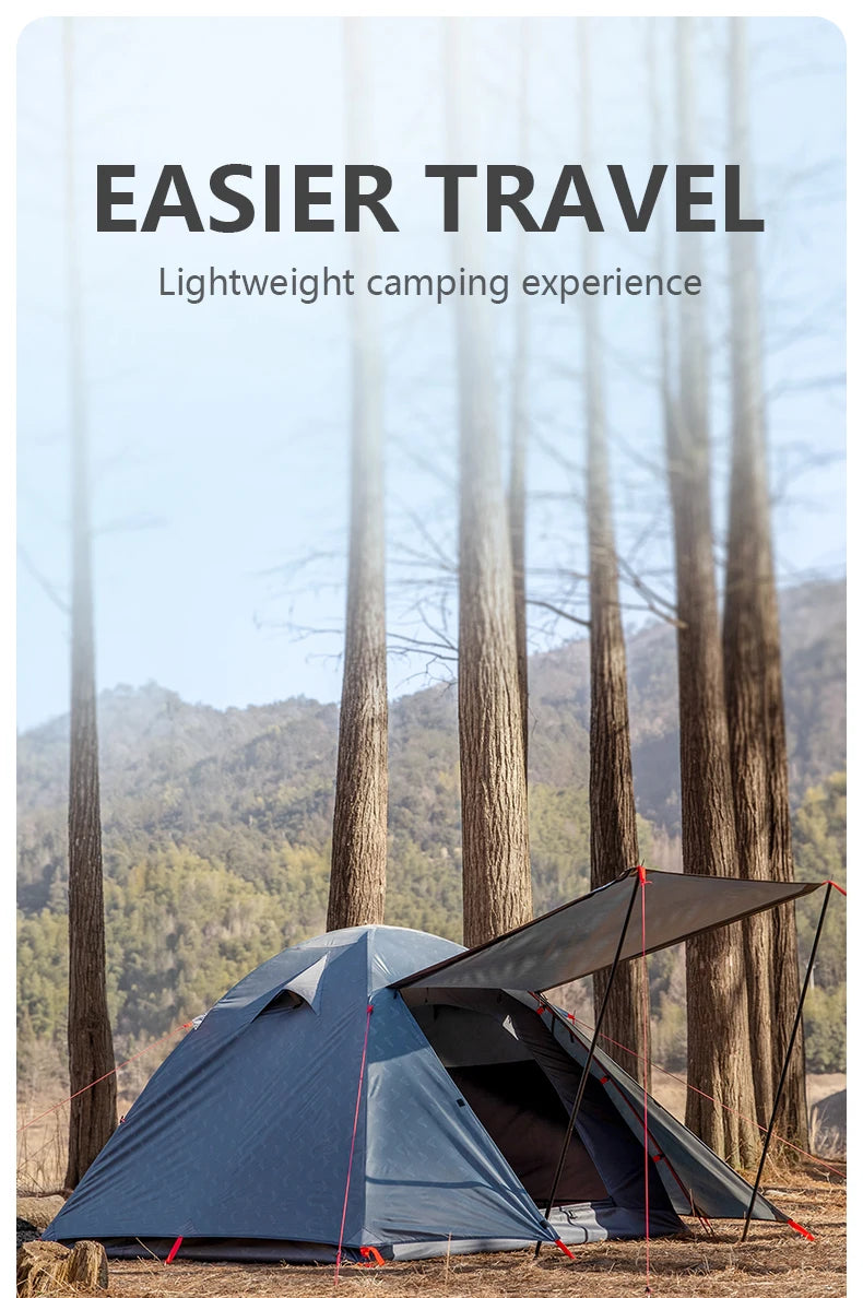 BISINNA 2-3 Person Camping Tent Waterproof Double Layer Lightweight Tent Portable Outdoor Hiking Trekking Travelling