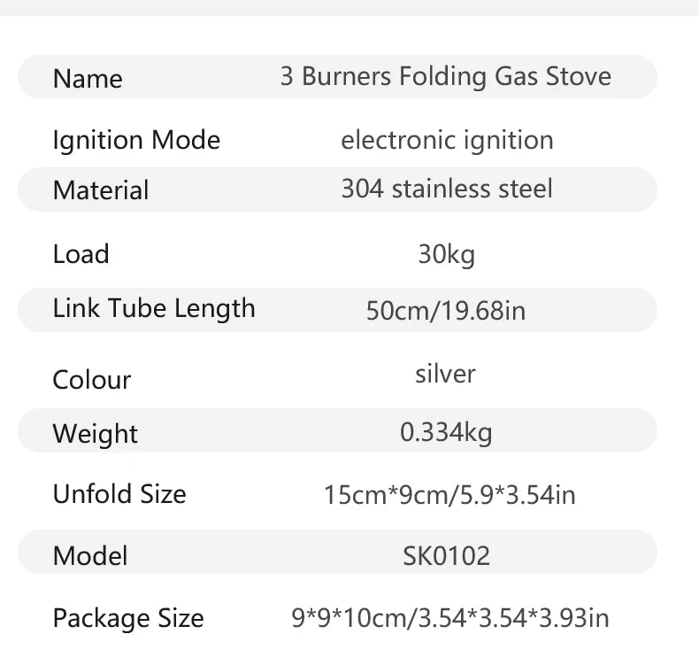 BISINNA Camping Gas Stove 5800W Tourist Folding Burner Portable Furnace Outdoor BBQ Hiking Picnic Equipment