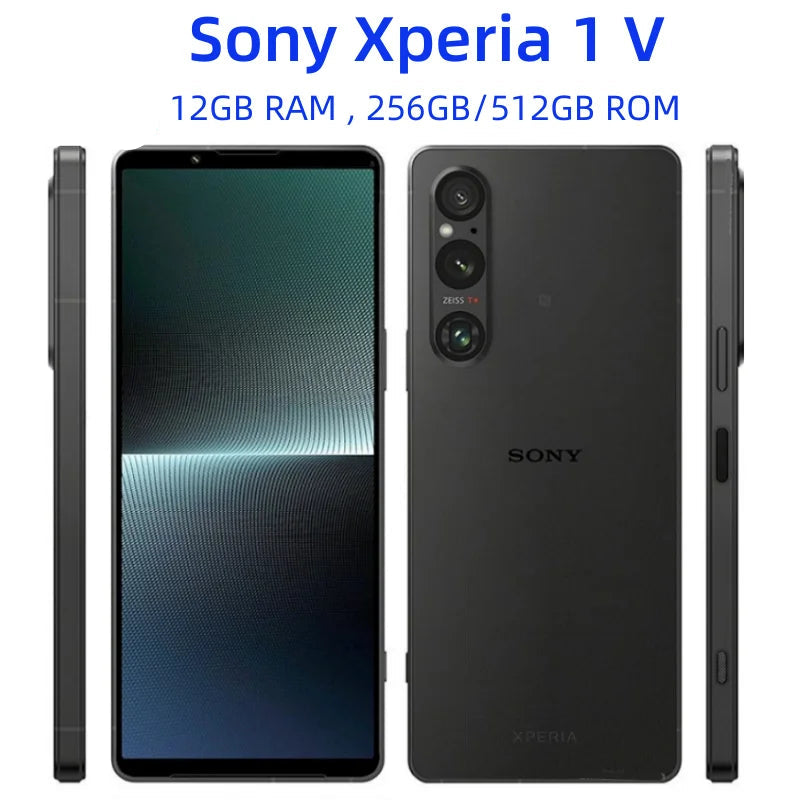 Sony Xperia 1 V 1V 12GB+256GB 512GB ROM Global Version Dual Sim Original 6.5" OLED Snapdragon 8 Gen 2 Fingerprint NFC 5G Phone