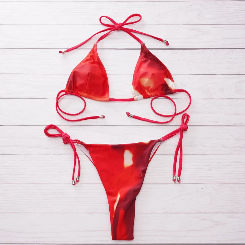 EDOLYNSA Sexy Zebra Stripes 3 Pieces Bikini Set 2024 Summer Beach Wear Triangle Bikinis Swimsuit Skirt Swimwear Cover-up A1554