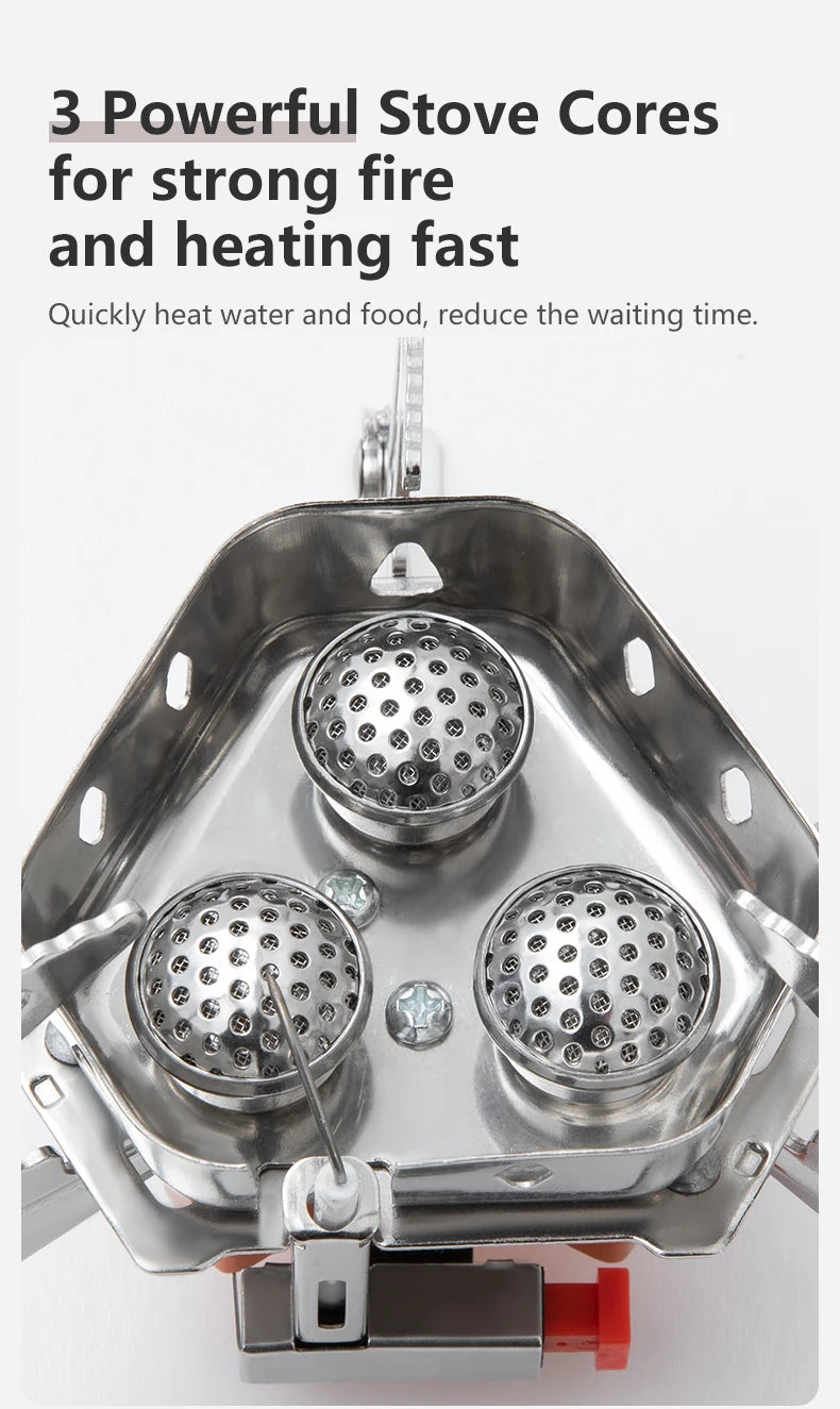 BISINNA Camping Gas Stove 5800W Tourist Folding Burner Portable Furnace Outdoor BBQ Hiking Picnic Equipment