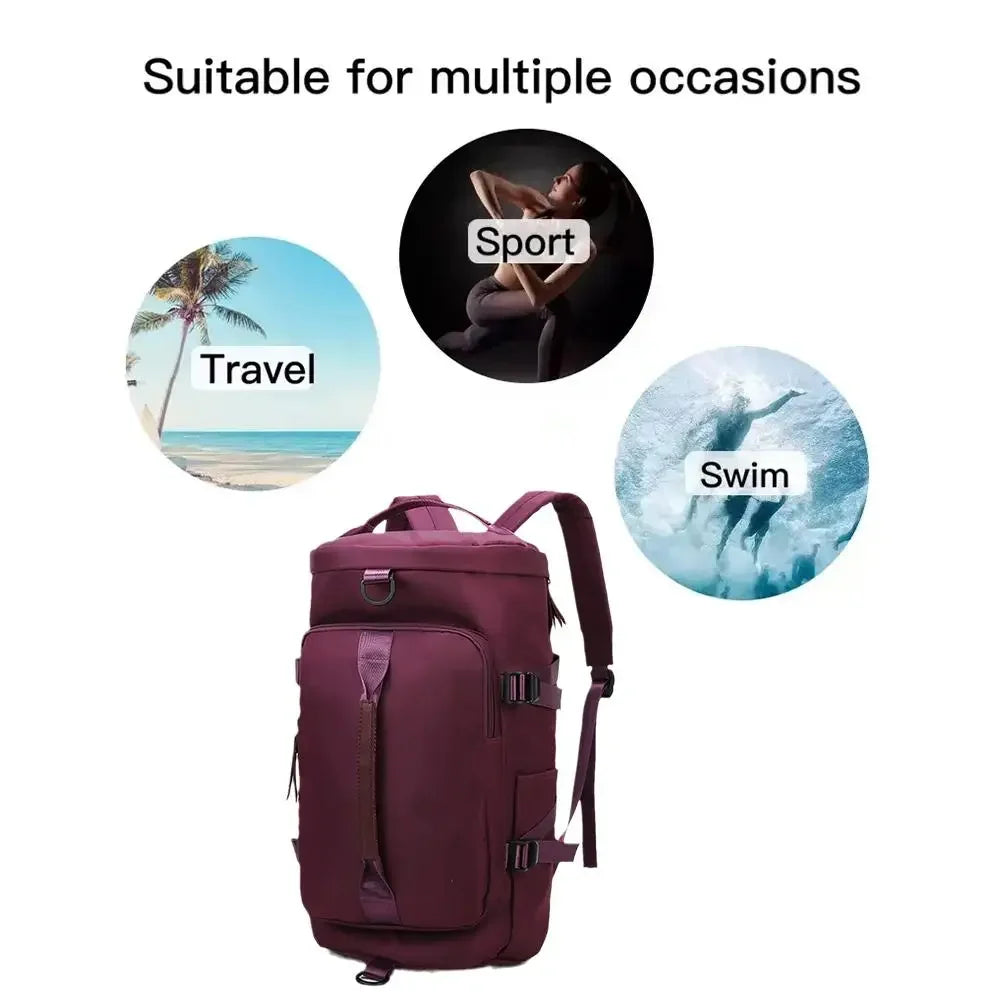 Rilibegan Outdoor Backpacks Waterproof Sport Travel Back Pack Fitness Backpack Big Capacity Travel Bag Shoe Barn Backpacks