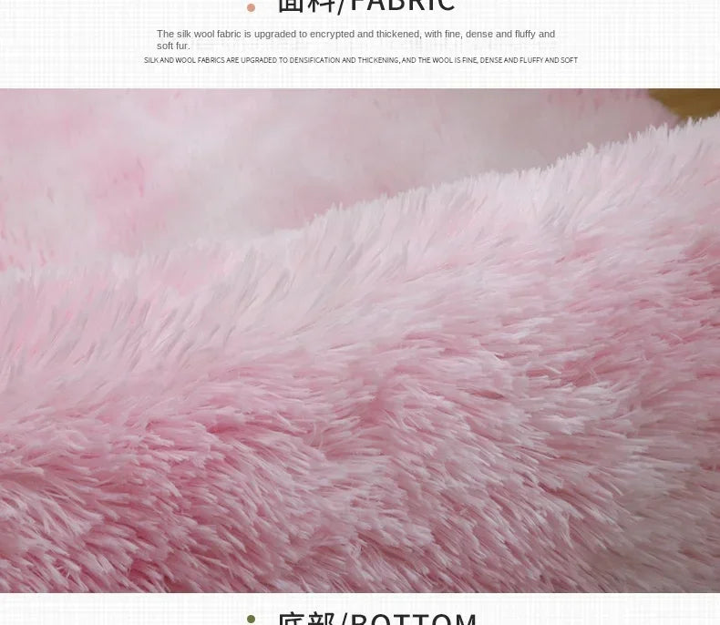 Super Soft Plush Round Rug Mat Fluffy White Carpets For Living Room Home Decor Bedroom Kid Room Decoration Salon Thick Pile Rug