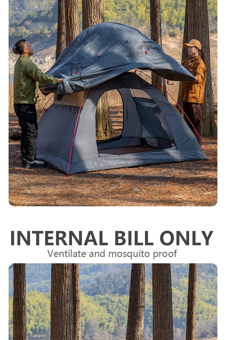 BISINNA 2-3 Person Camping Tent Waterproof Double Layer Lightweight Tent Portable Outdoor Hiking Trekking Travelling