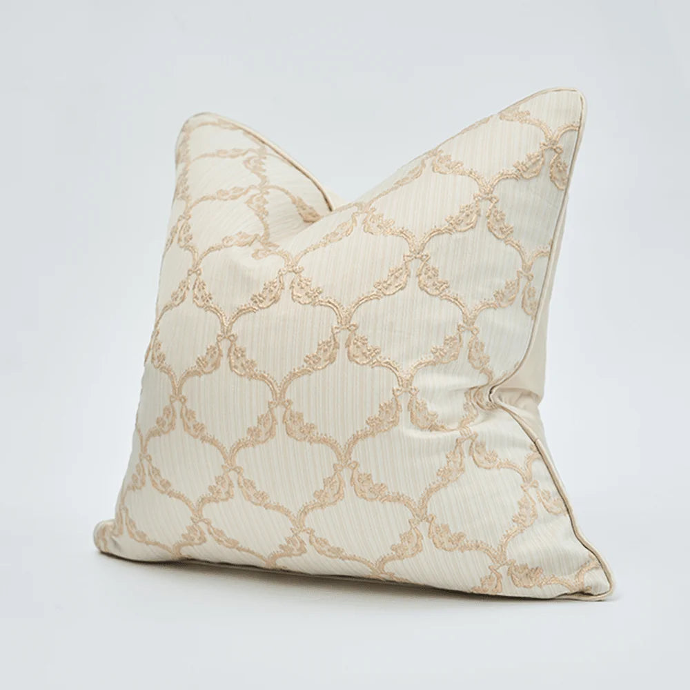 Throw Decor Pillow Covers (no filling)  for Couch Sofa Bed, GreyBeige Cushion Covers 45x45cm/50x50cm