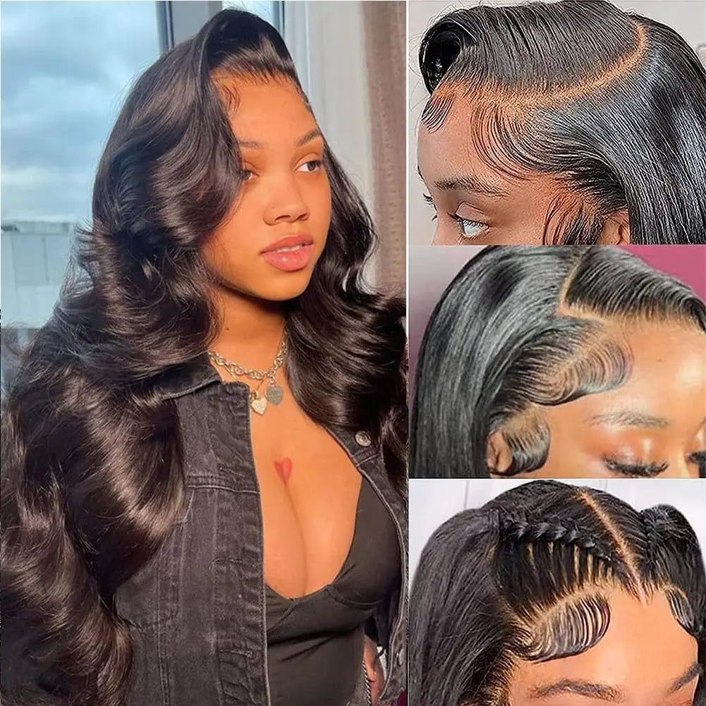 Body Wave HD 13X4 13X6 Lace Front Human Hair Wigs For Women Pre plucked Body Wave Human Hair Wigs