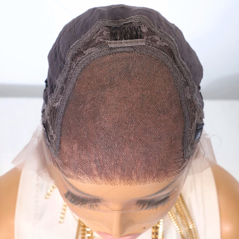 Lekker Chocolate Brown Bone Straight Lace Frontal Human Hair Wigs For Women Brazilian Remy Hair Pre Plucked Baby Hair 30" Wigs