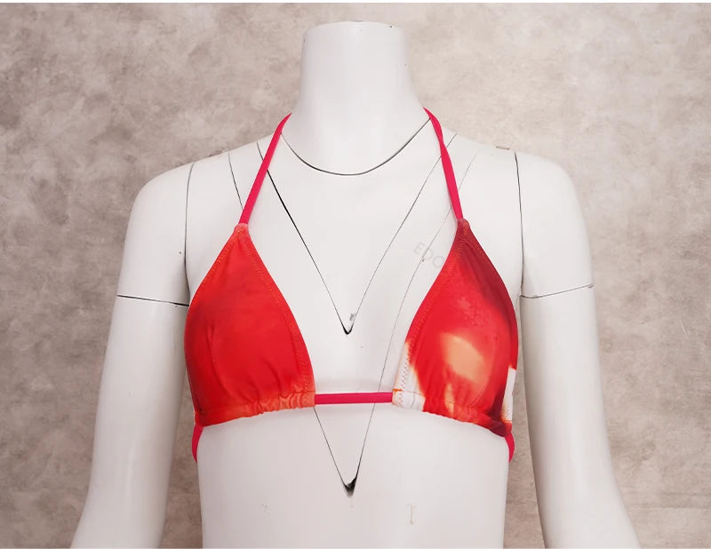 EDOLYNSA Sexy Zebra Stripes 3 Pieces Bikini Set 2024 Summer Beach Wear Triangle Bikinis Swimsuit Skirt Swimwear Cover-up A1554