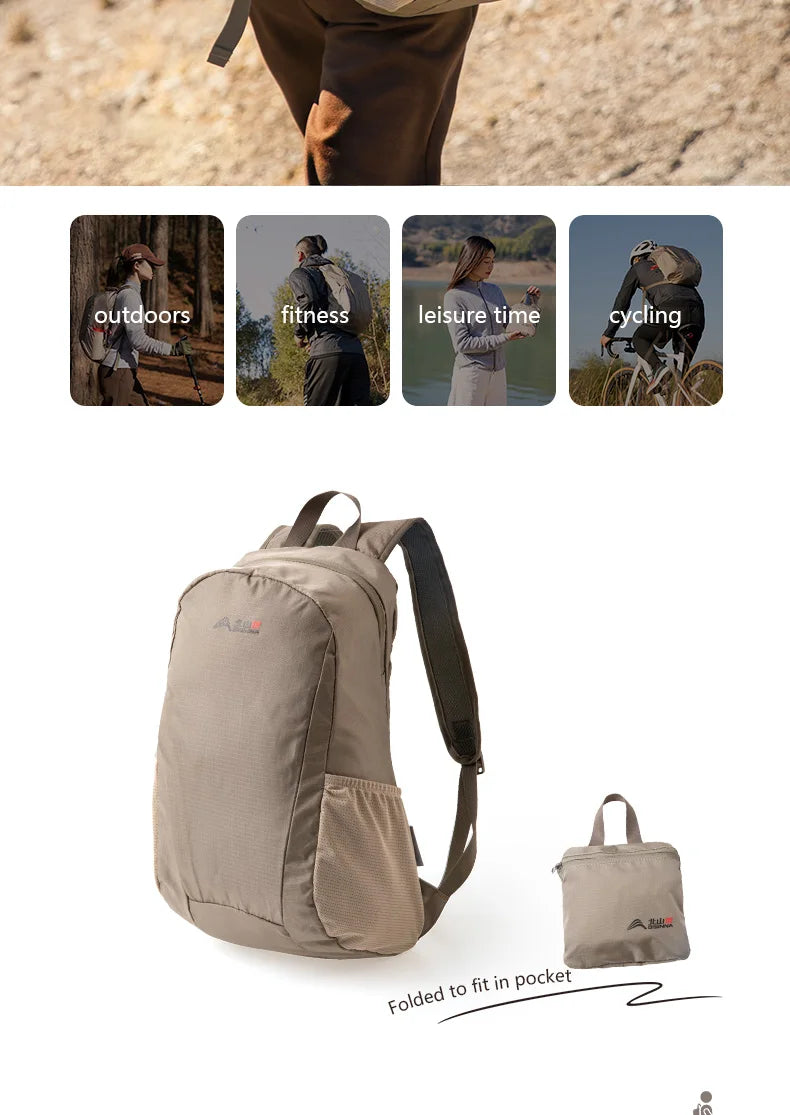 BISINNA 20L Hiking Backpack Ultralight Foldable Waterproof Travel Bags For Men Outdoor Portable Woman Camping Small Backpack