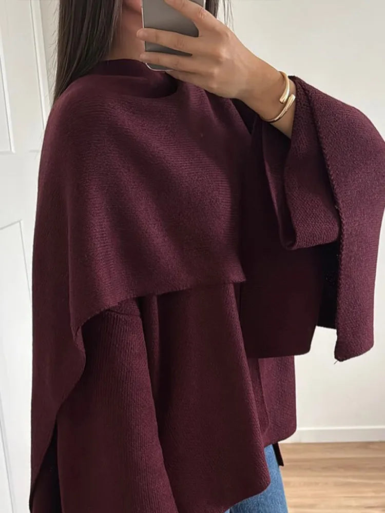 Chic Single Breasted V-neck Oversized Jackets Women's Fashion Solid Long Sleeve Warm Woolen Coats 2024 Lady Casual Streetwear