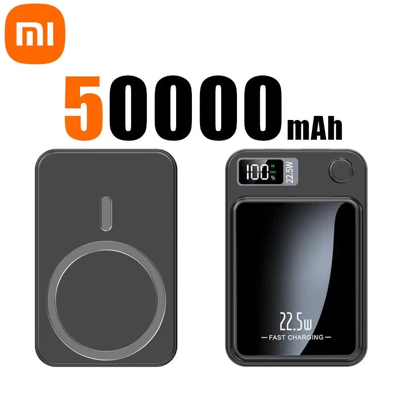 Xiaomi 100000mAh Magnetic Power Bank Wireless Fast Charger For Magsafe Portable Auxiliary Battery Pack For iphone Huawei Samsung