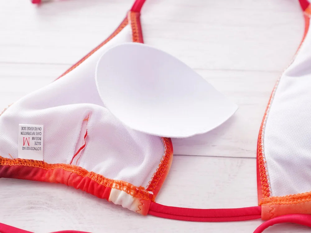 EDOLYNSA Sexy Zebra Stripes 3 Pieces Bikini Set 2024 Summer Beach Wear Triangle Bikinis Swimsuit Skirt Swimwear Cover-up A1554