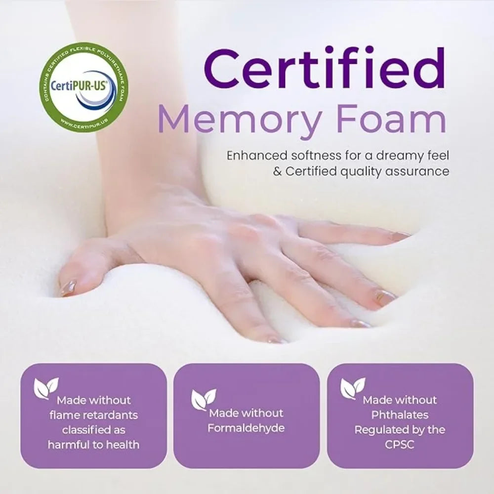 12 Inch Cooling Gel Memory Foam Mattress Medium Firm for Cool Sleep Pressure Relieving CertiPUR-US Certified Convenient