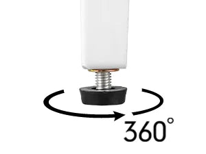 White Storage Cabinet with Feets-Metal Home Kitchen Pantry Cabinets with Doors and Adjustable Shelves,Organization Locker