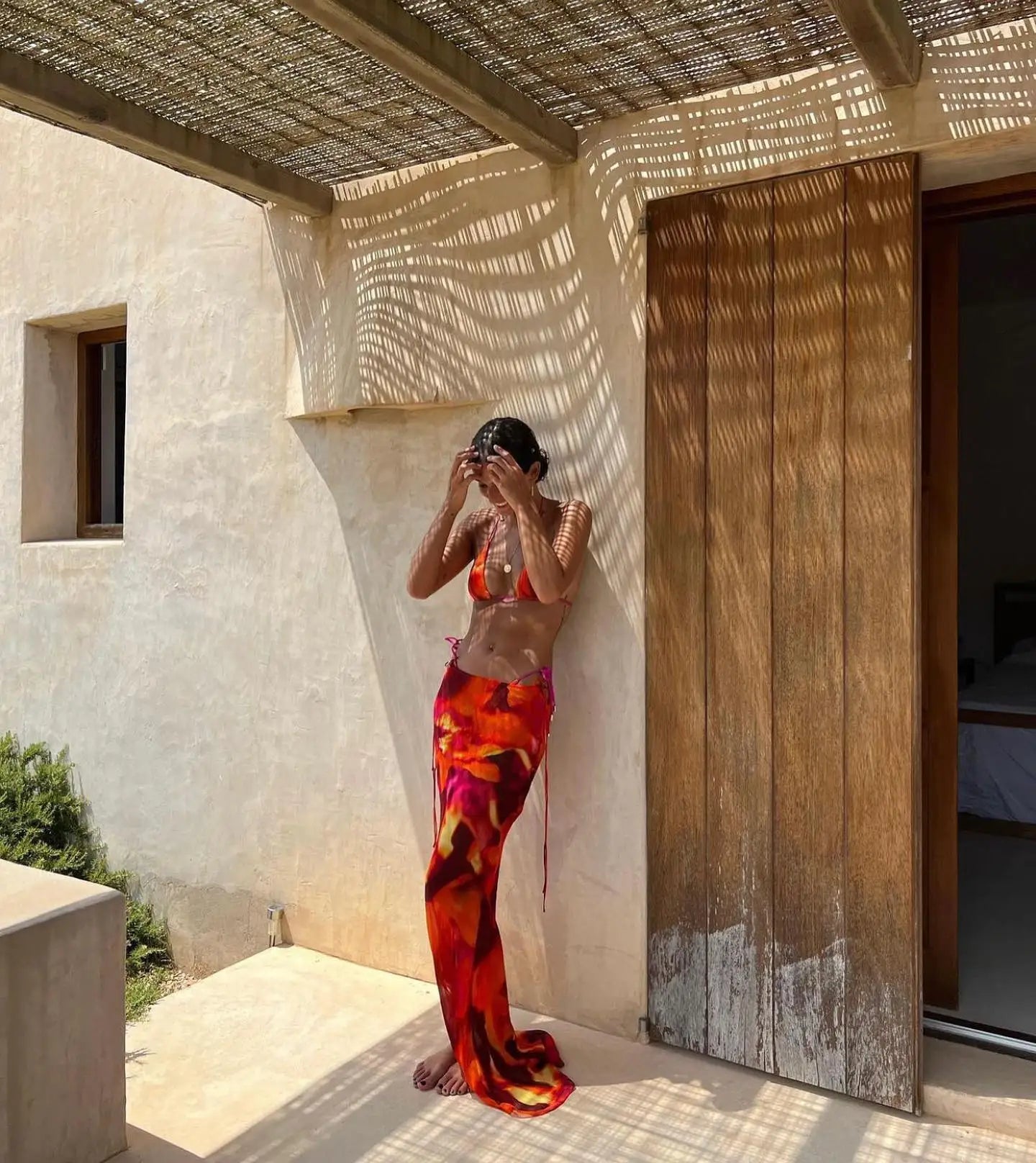 EDOLYNSA Sexy Zebra Stripes 3 Pieces Bikini Set 2024 Summer Beach Wear Triangle Bikinis Swimsuit Skirt Swimwear Cover-up A1554