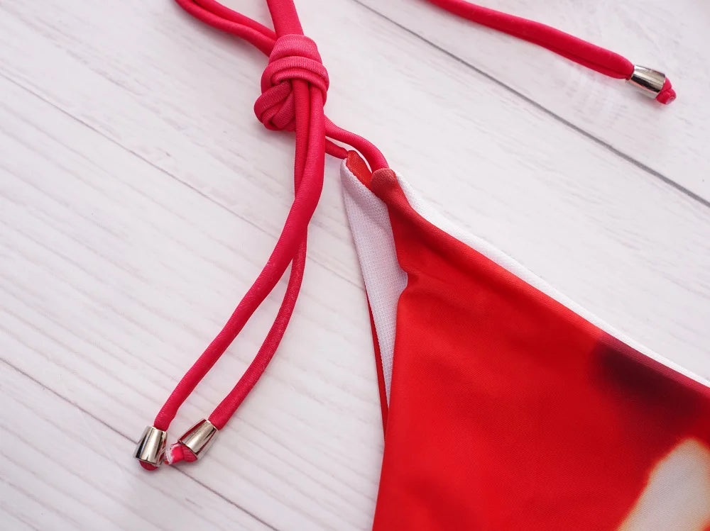 EDOLYNSA Sexy Zebra Stripes 3 Pieces Bikini Set 2024 Summer Beach Wear Triangle Bikinis Swimsuit Skirt Swimwear Cover-up A1554