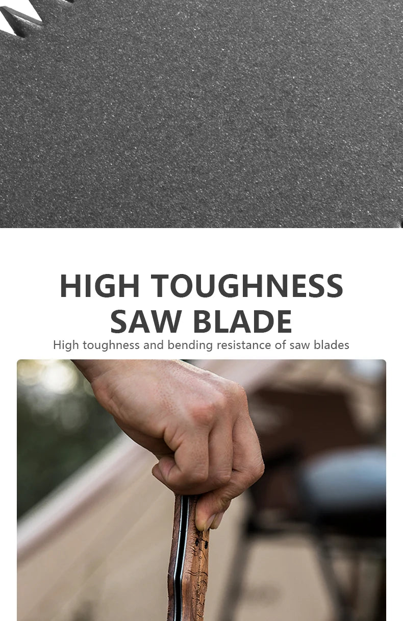 BISINNA 1pcs Double-sided Folding Saw Hand-held Logging Saw Outdoor Camping Gardening Woodworking Tool