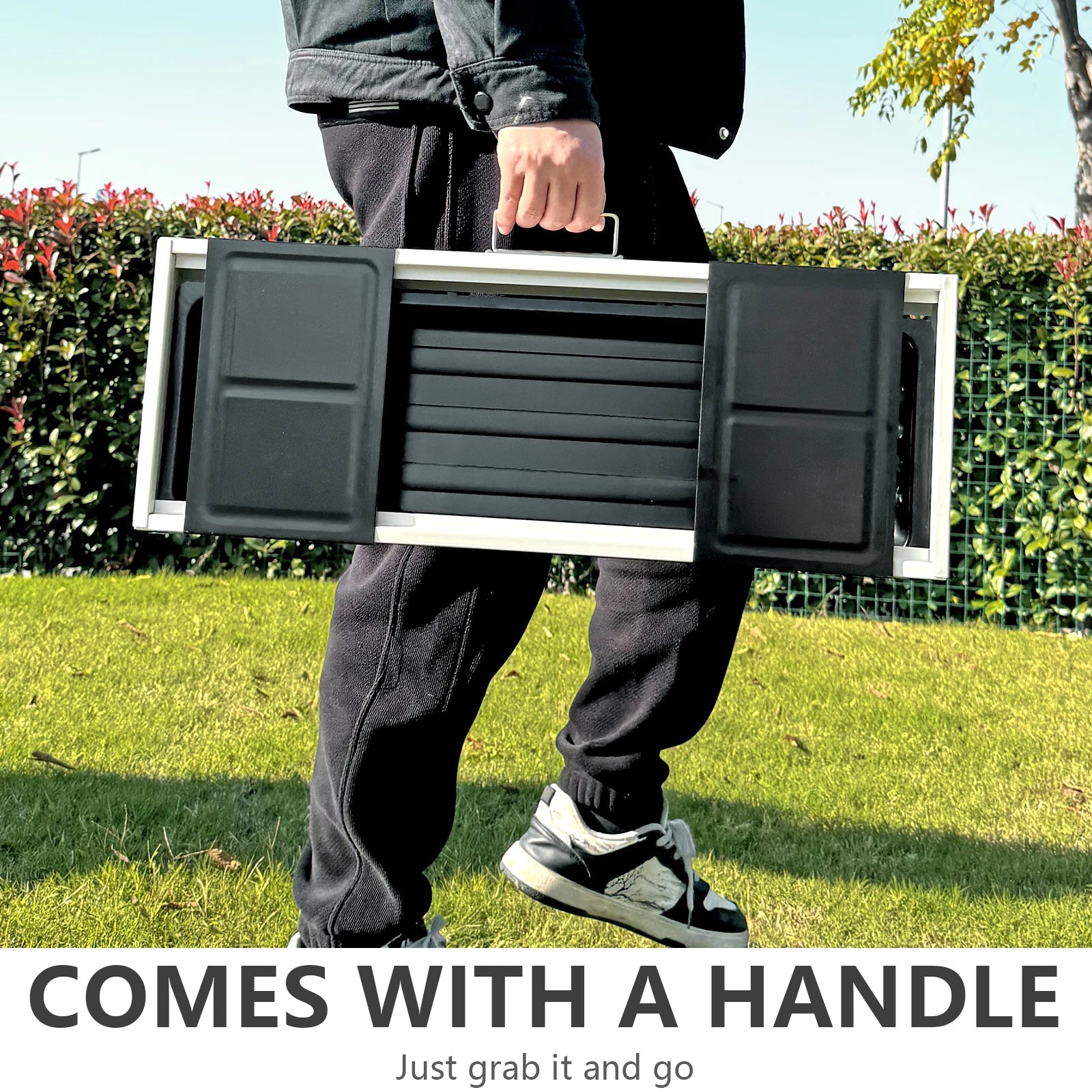 BISINNA Outdoor Barbecue Grill Portable Folding Charcoal Stove Camping Burner Brazier for Travel Picnic BBQ