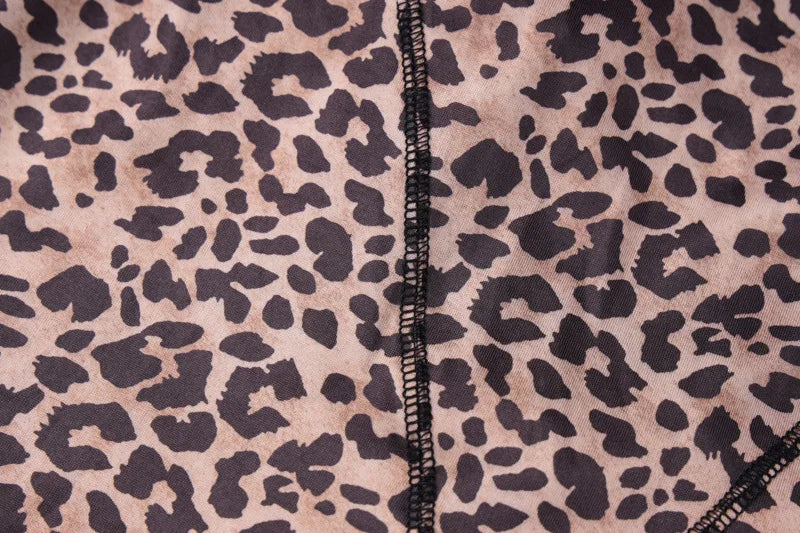 Joskaa Leopard Print Halter Jumpsuits Women Sexy Deep V-Neck Backles Bodycon One Piece Rompers 2024 Summer Vacation Outfits