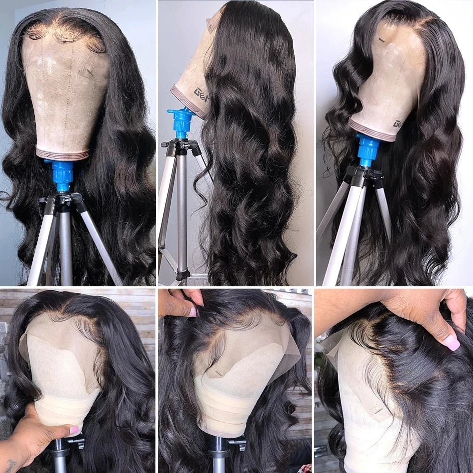 Body Wave HD 13X4 13X6 Lace Front Human Hair Wigs For Women Pre plucked Body Wave Human Hair Wigs