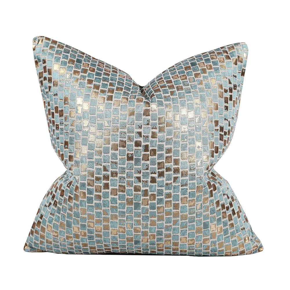 Throw Decor Pillow Covers (no filling)  for Couch Sofa Bed, GreyBeige Cushion Covers 45x45cm/50x50cm