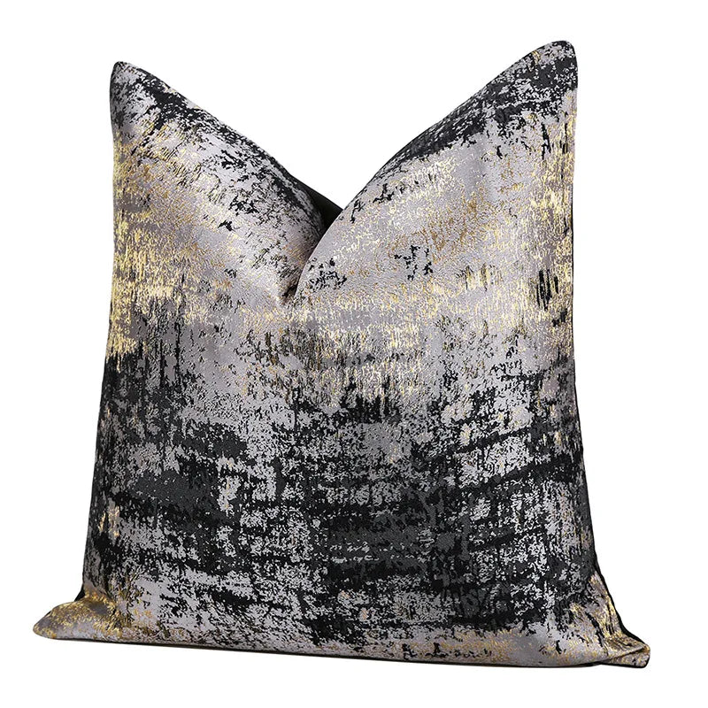 Throw Decor Pillow Covers (no filling)  for Couch Sofa Bed, GreyBeige Cushion Covers 45x45cm/50x50cm