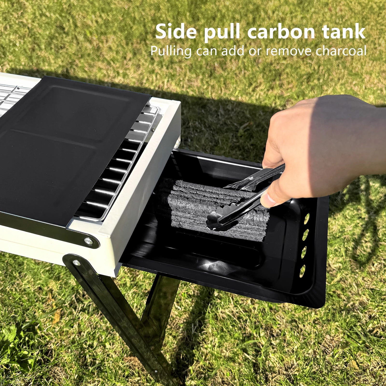 BISINNA Outdoor Barbecue Grill Portable Folding Charcoal Stove Camping Burner Brazier for Travel Picnic BBQ