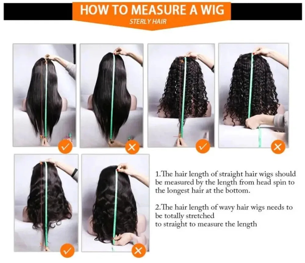 HD Transparent 13x4 13x6 Full Frontal Lace 200 Density Deep Wave Curly Natural Color Water Brazilian Human Hair Wigs 34 36 Inch