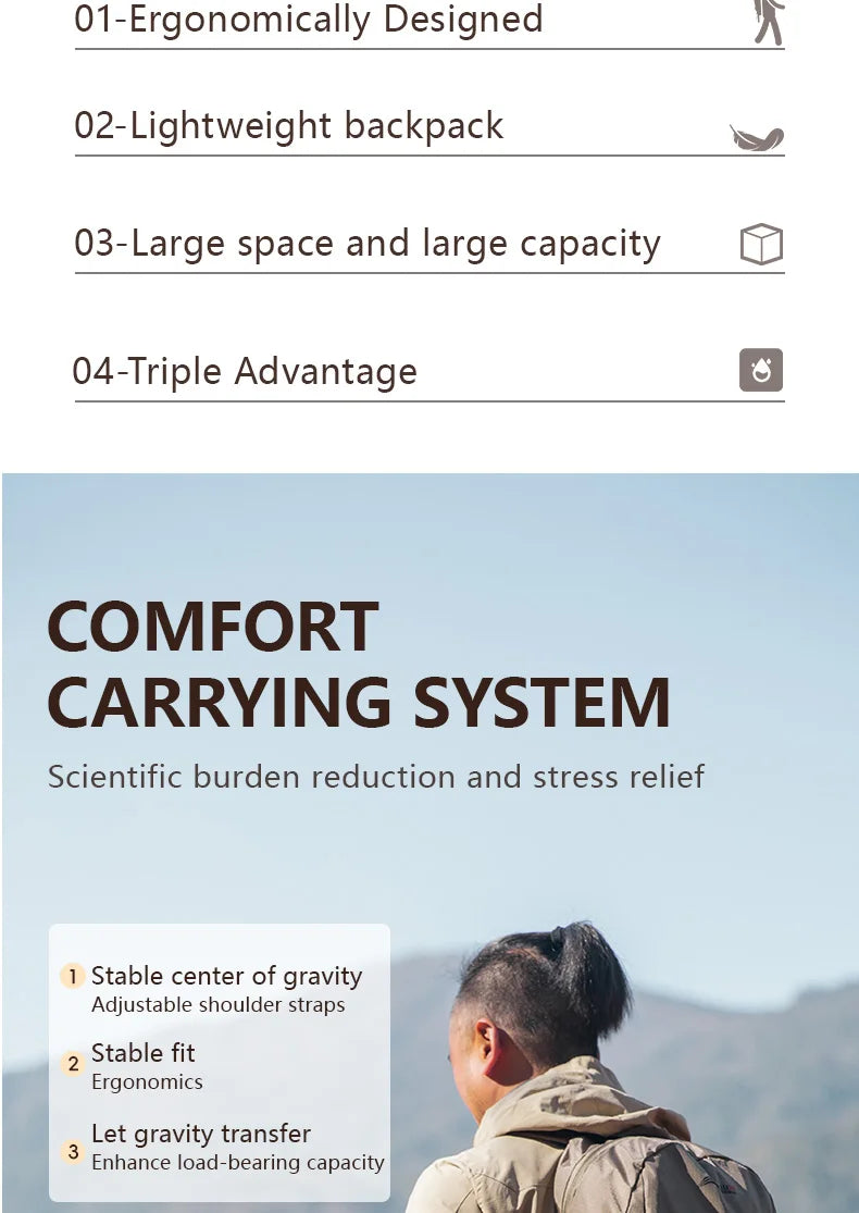 BISINNA 20L Hiking Backpack Ultralight Foldable Waterproof Travel Bags For Men Outdoor Portable Woman Camping Small Backpack