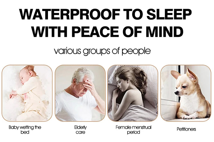 Waterproof Bed Sheet Quilted Throw Mattress Cover for Winter Elastic Fitted Sheet  Protector Full Queen King 160/140*200cm