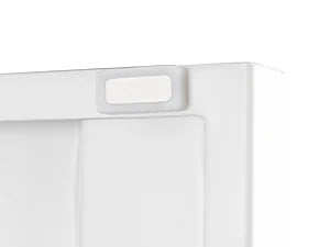 White Storage Cabinet with Feets-Metal Home Kitchen Pantry Cabinets with Doors and Adjustable Shelves,Organization Locker