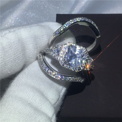 Diamond Zircon Fashion Ring Set