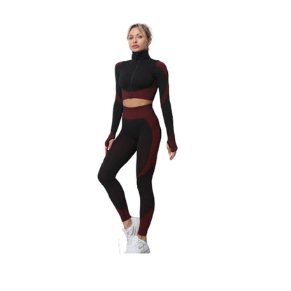 Breathable Seamless Yoga Clothing Suit