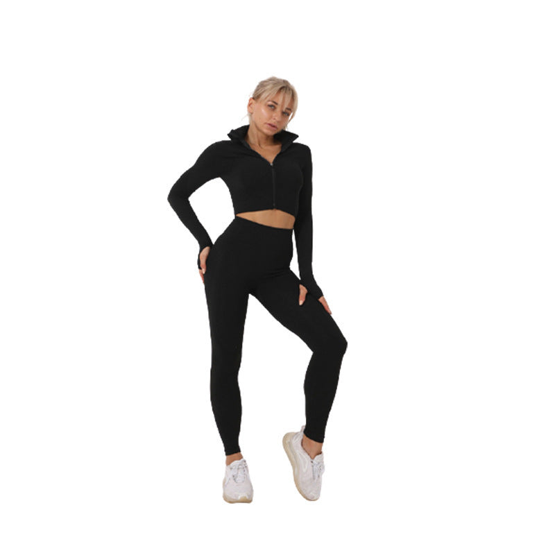 Breathable Seamless Yoga Clothing Suit