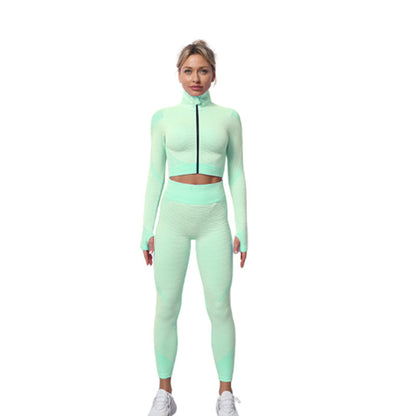 Breathable Seamless Yoga Clothing Suit