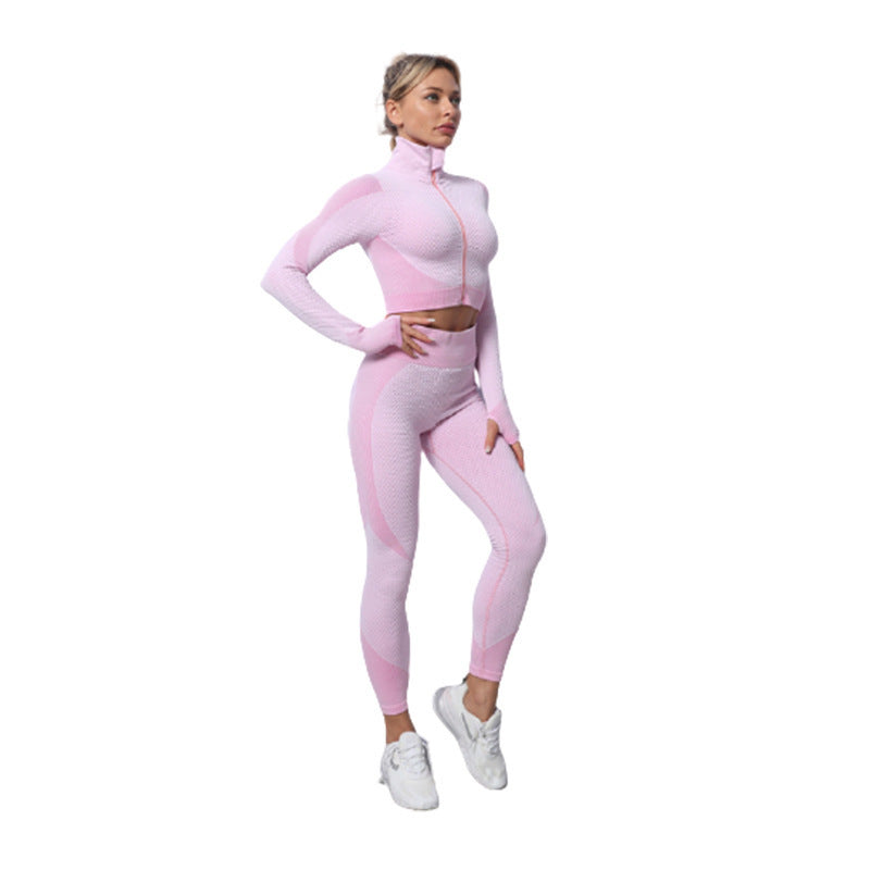 Breathable Seamless Yoga Clothing Suit