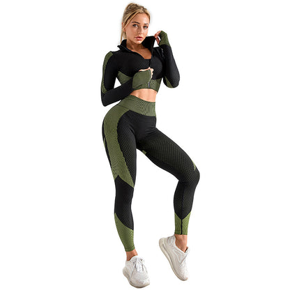 Breathable Seamless Yoga Clothing Suit