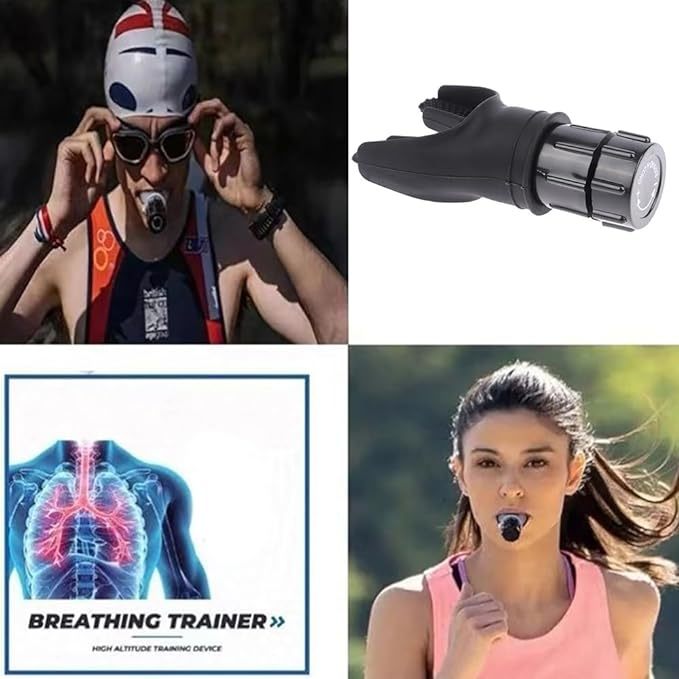 Breathing Trainer Respirator Fitness Equipment Exercise Lung Face Mouthpiece For Household Healthy Care Accessories