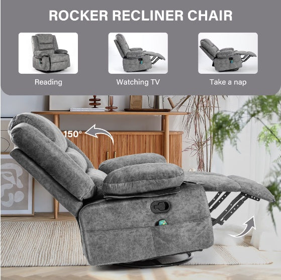 Lounge Chair Sofa With Massage And Heating Function