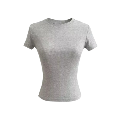 Women's Retro Tight Short-sleeved T-shirt