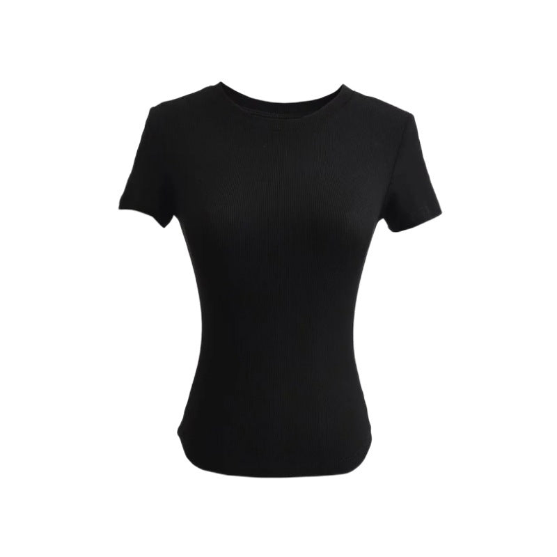 Women's Retro Tight Short-sleeved T-shirt