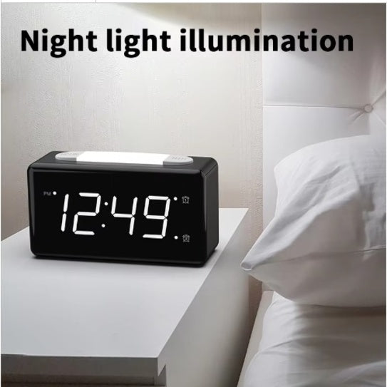 Hot Selling Digital Dual Alarm Clock Phone Replacement With Adjustable Brightness LED Desktop Clock